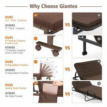 Load image into Gallery viewer, Adjustable Guest Single Bed Lounge Portable Wheels