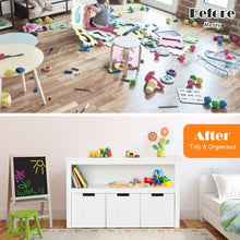 Load image into Gallery viewer, Kid Toy Storage Cabinet 3 Drawer Chest with Wheels Large Storage Cube Shelf