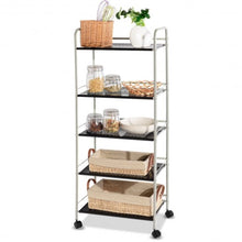 Load image into Gallery viewer, 5 Tiers Storage Cart Rack Utility Shelf
