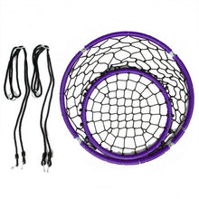 Load image into Gallery viewer, Net Hanging Swing Chair with Adjustable Hanging Ropes-Purple