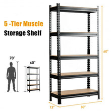 Load image into Gallery viewer, 5-Tier Steel Shelving Unit Storage Shelves Heavy Duty Storage Rack