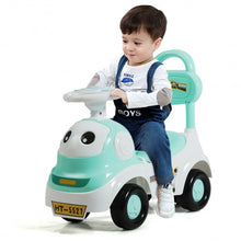 Load image into Gallery viewer, 3-in-1 Baby Walker Sliding Pushing Car w/ Sound-Green