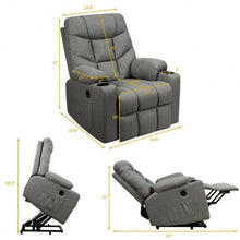 Load image into Gallery viewer, Electric Power Lift Recliner Massage Sofa-Light Gray