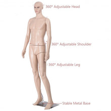 Load image into Gallery viewer, Male Mannequin Plastic Realistic Display Head with Base