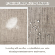 Load image into Gallery viewer, 2 PCS Patio Chairs Outdoor Dining Chair with Armrest-Gray