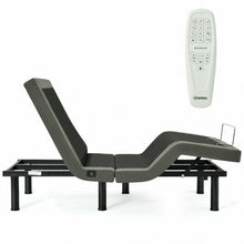 Load image into Gallery viewer, Adjustable Massage Upholstered Bed Base with Remote Control & USB Ports-Twin size