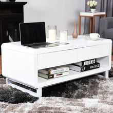 Load image into Gallery viewer, Bluetooth Speakers Drawer LED Light Modern Coffee Table
