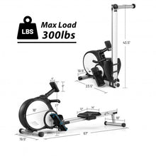 Load image into Gallery viewer, Foldable Magnetic Rowing Machine with 16-level Adjustable Intensity