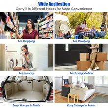 Load image into Gallery viewer, Removable Folding Shopping Cart with Bungee Cord-Blue