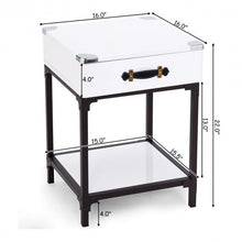 Load image into Gallery viewer, Modern Coffee End Table Side Table Nightstand with Drawer