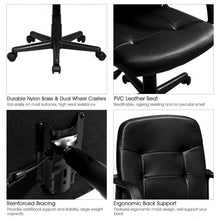 Load image into Gallery viewer, Ergonomic Mid-back Executive Office Chair Swivel Computer Chair