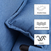 Load image into Gallery viewer, Convertible Folding Leisure Recliner Sofa Bed-Blue