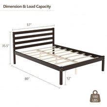 Load image into Gallery viewer, Full Size Bed frame Foundation with Solid Wooden Slat Suppor