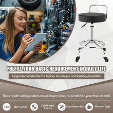 Load image into Gallery viewer, Pneumatic Work Stool Rolling Swivel Task Chair Spa Office Salon w/Cushioned Seat