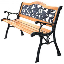Load image into Gallery viewer, Park Garden Iron Hardwood Furniture Bench Porch Path Chair
