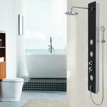 Load image into Gallery viewer, 59" Tempered Glass Shower Panel w/ Hand Shower