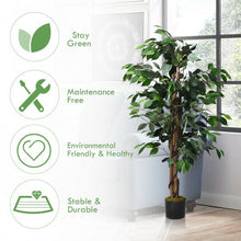 Load image into Gallery viewer, 4 Feet In/Outdoor Trunks Artificial Ficus Silk Tree