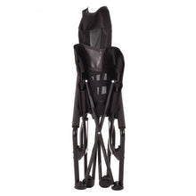Load image into Gallery viewer, Outdoor High Back Folding Beach Chair-Black