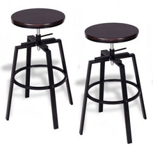 Load image into Gallery viewer, Set of 2 Adjustable Vintage Bar Stool