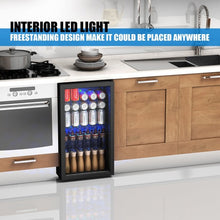 Load image into Gallery viewer, 120 Can Beverage Mini Refrigerator w/ Glass Door