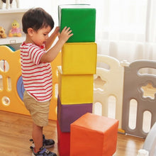 Load image into Gallery viewer, 12-Piece 5.5" Soft Colorful Foam Building Blocks