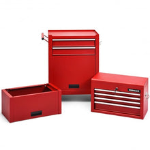 Load image into Gallery viewer, 6-Drawer Tool Chest w/ Heightening Cabinet-Red
