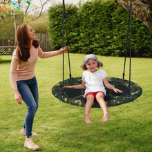 Load image into Gallery viewer, 40" Flying Saucer Tree Swing Outdoor Play Set w/ Adjustable Ropes Gift for Kids