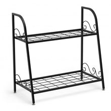 Load image into Gallery viewer, 2-tier Patio Metal Plant Stand