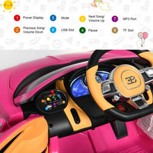 Load image into Gallery viewer, 12V Licensed Bugatti Chiron Kids Ride on Car with Storage Box and MP3-Pink
