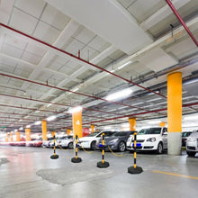 Load image into Gallery viewer, 2 Pack 34'' Traffic Delineator Poles with Fillable Base-Yellow