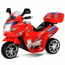 Load image into Gallery viewer, 3 Wheel Kids 6V Battery Powered Electric Motorcycle Red