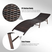 Load image into Gallery viewer, 2Pcs Folding Patio Lounger Chair