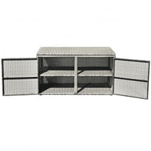 Load image into Gallery viewer, 88 Gallon Garden Patio Rattan Storage Container Box
