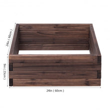 Load image into Gallery viewer, Square Raised Garden Bed Flower Vegetables Seeds Planter