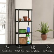 Load image into Gallery viewer, 24'' x 12'' x 52.5'' 4-tier Storage Shelf Rack for Garage Kitchen