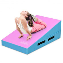 Load image into Gallery viewer, Incline Gymnastics Mat Wedge Ramp Gym Tumbling Exercise Mat-Pink & Blue