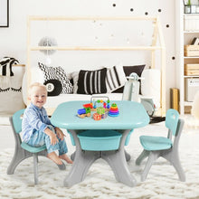 Load image into Gallery viewer, Children Kids Activity Table & Chair Set Play Furniture W/Storage-Blue