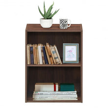 Load image into Gallery viewer, 2 Tier Open Night Stand End Table Sofa Side Storage Furniture-Walnut