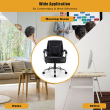 Load image into Gallery viewer, 500 Pounds Big and Tall High Back Adjustable Leather Office Chair Task Chair