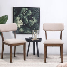 Load image into Gallery viewer, Set of 2 Armless Fabric Upholstered Dining Side Chairs