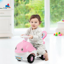 Load image into Gallery viewer, 3-in-1 Baby Walker Sliding Car Pushing Cart Toddler Ride-Pink