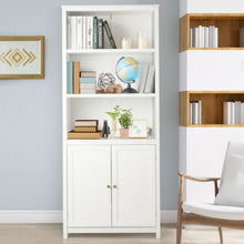 Load image into Gallery viewer, Bookcase Shelving Storage Wooden Cabinet Unit Standing Display Bookcase w/ Doors