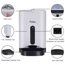 Load image into Gallery viewer, APP Automatic Remote Control Timer Pet Food Dispenser