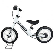 Load image into Gallery viewer, 12" Four Colors Kids Balance Bike Scooter with Brakes and Bell-White