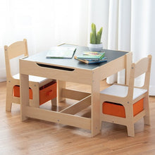 Load image into Gallery viewer, Kids Table and Chair Set with Storage Boxes