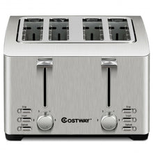 Load image into Gallery viewer, Extra-Wide Slot Stainless Steel 4 Slice Toaster