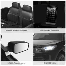 Load image into Gallery viewer, 12V Licensed 2-Seater Land Rover Kid Ride On Car -Black