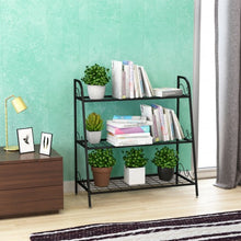 Load image into Gallery viewer, 3-tier Metal Plant Stand Shelf Display Rack for Plants Shoes Flower Pot