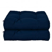 Load image into Gallery viewer, 21" x 21" Patio Chair Seat Cushion Pads for Indoor and Outdoor-Navy