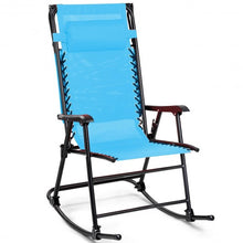 Load image into Gallery viewer, Zero Gravity Folding Rocking Chair Rocker Porch-Navy